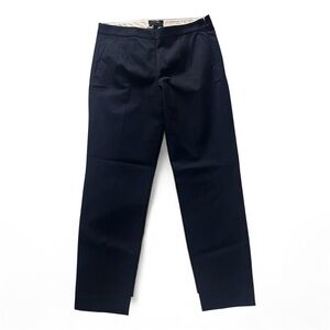 J.Crew Martie High Rise Slim Ankle Pant Navy Blue Trousers Workwear Size 4